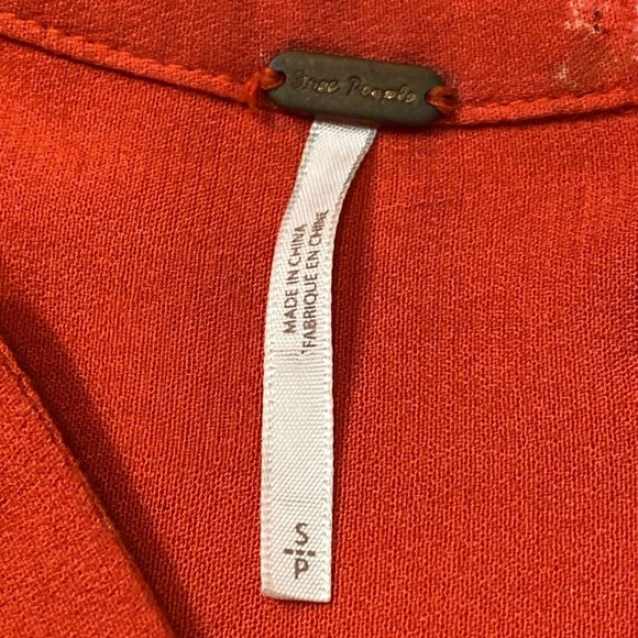 Free People Red Floral Tunic - Picture 4 of 9